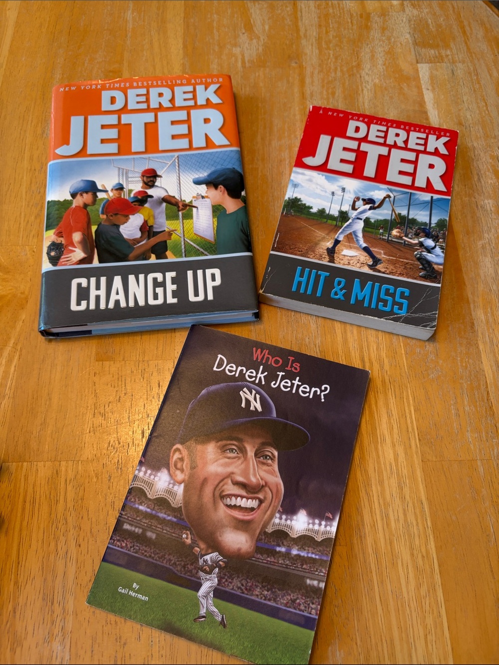 Derek Jeter Hardcover & Paperback Book Set